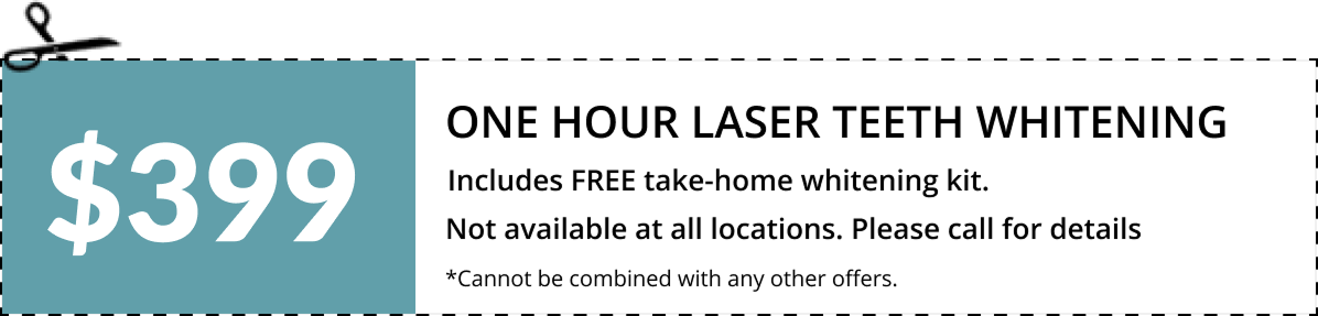 One Hour Laser Teeth Whitening